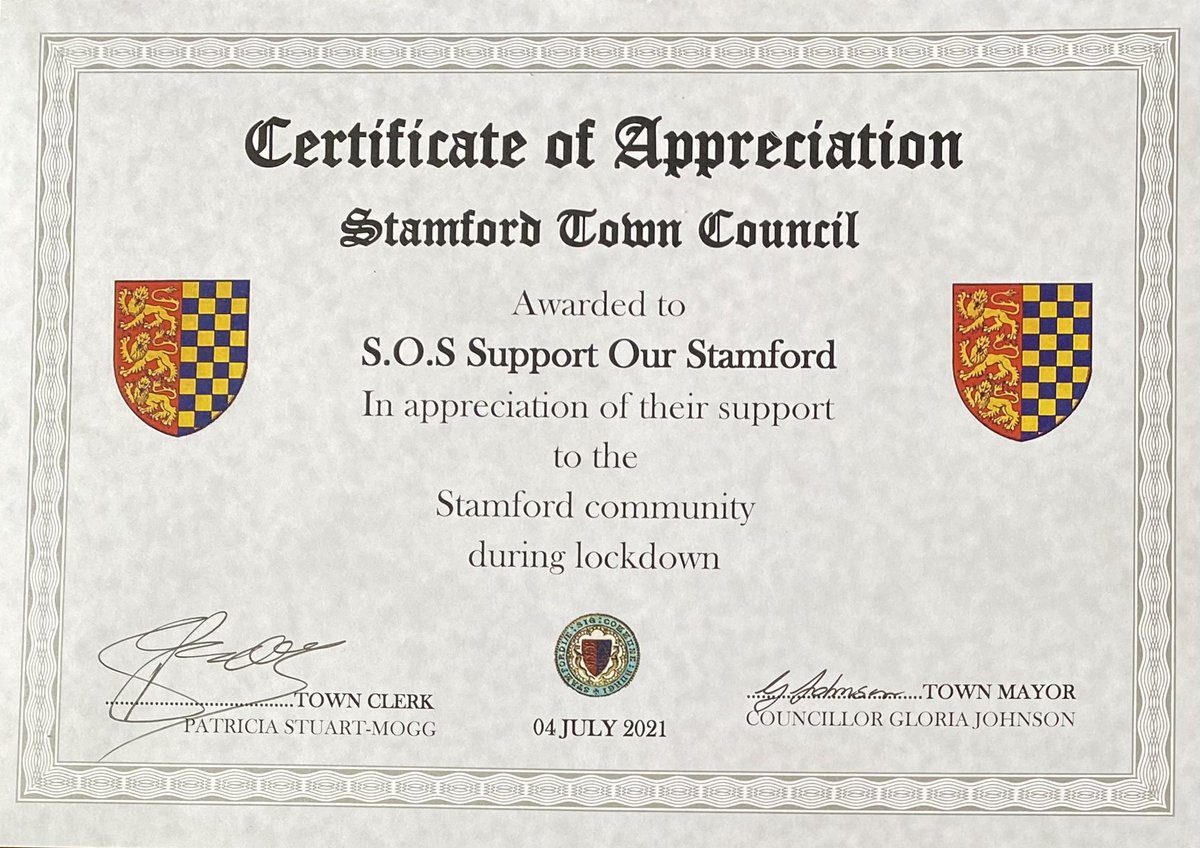 This is for all the wonderful volunteers that helped so many over the last 16 months. Thank you for giving up so much of your time and helping Stamford stay that little bit safer. #Stamford #SKDC #COVID19 #CommunityHeroes