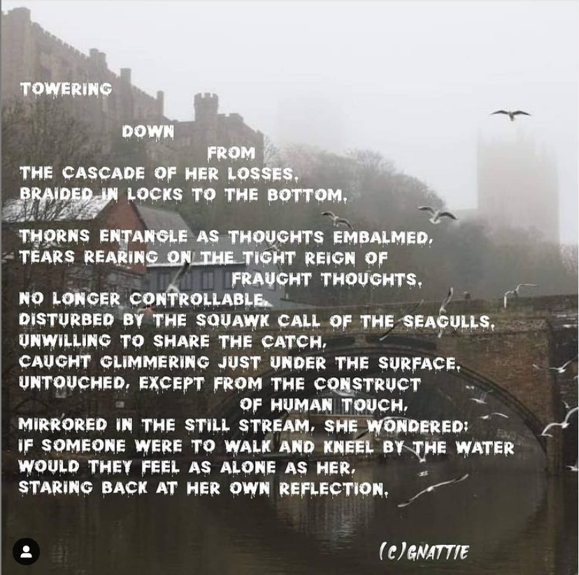 gnathalies's tweet photo. A collaboration piece inspired by photo of Durham Castle by IG: @andichrist19 @anditalbotphotography . My dad studied in Durham when he was younger and so began the thread of thought: @ChoosePoetryChooseLife, with this writing prompt. My words are my own ©gnattie. https://t.co/A8oXJr2u8z