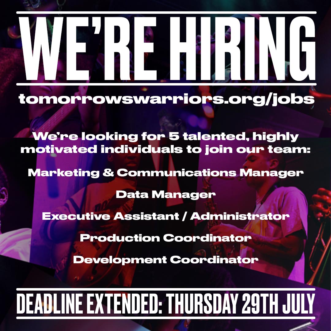 Tomorrow's Warriors on Twitter "📣WE'VE EXTENDED THE CLOSING DEADLINE 📣