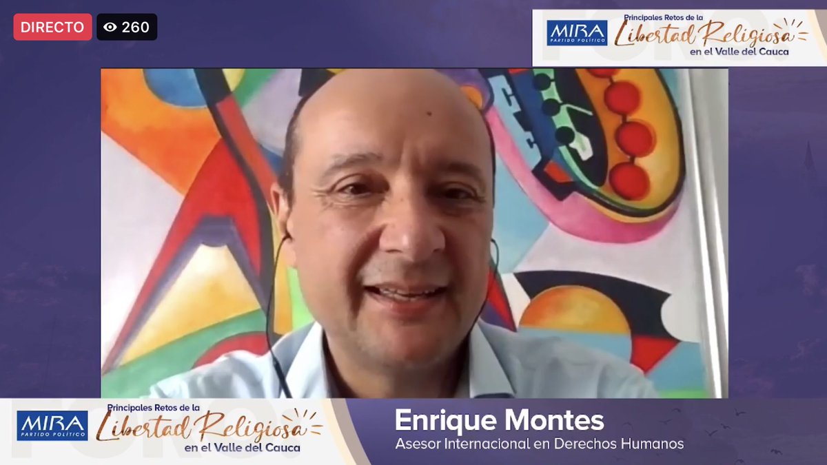 🌐 AHORA: @Enrique__Montes presenta ponencia en el foro “Principales Desafíos de la Liberta Religiosa en el Valle del Cauca” <a href="/HeyderGomez/">Heyder Gómez Díaz</a>