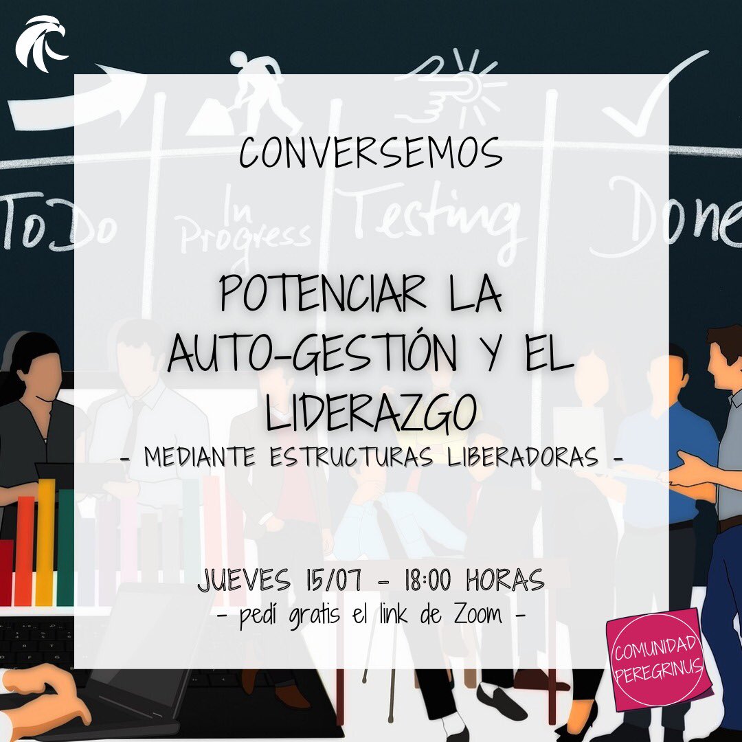 ¡Buenas a tod@s! 👋🏻🤩

Los esperamos hoy jueves 15/07 a las 18:00 hs para conversar sobre cómo potenciar la auto-gestión y el liderazgo mediante las Estructuras Liberadoras

#liberatingstructures #liderazgo #equipos