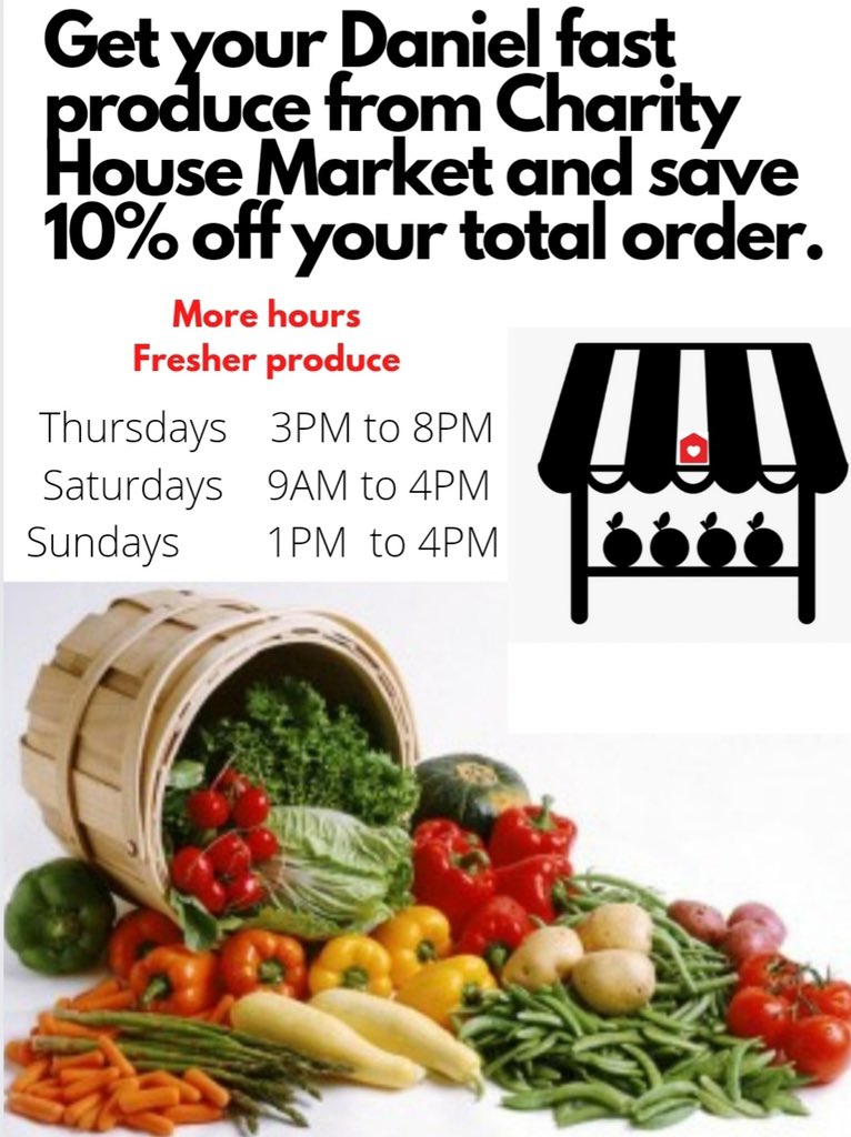 We have fresh produce and fresh prices! See you at Charity House Plaza this weekend.