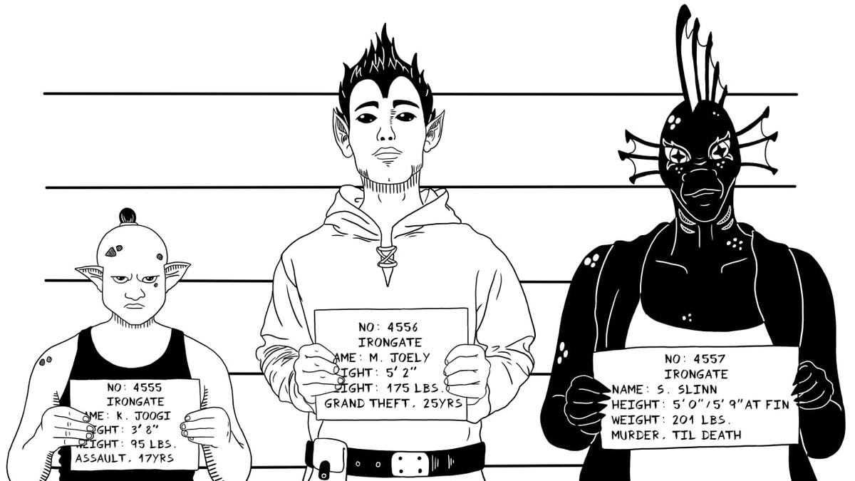 MagicDogGames's tweet image. You do the crime, you do the time. But can we be sure these guys were tried fairly? Thankfully these crimes weren't committed in Nortia, otherwise they all might be hanging from the neck! #ttrpg #ttrpgs #MachinaAndMagic #mugshot #art Join us on discord: discord.gg/ZHGmyFrq