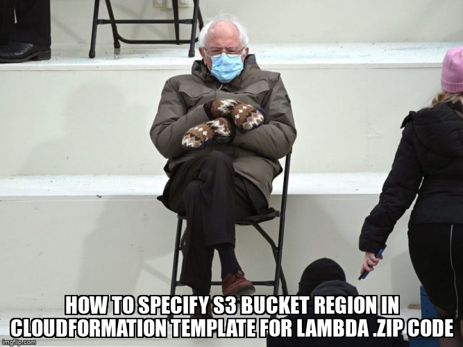 overflow_meme's tweet image. How to specify S3 bucket region in CloudFormation template for lambda .zip code stackoverflow.com/questions/6837… #amazons3 #amazoncloudformation #awslambda