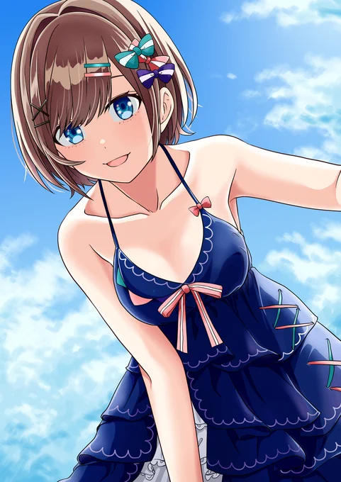 暑中お見舞申し上げます #鈴原るる #るるのアトリエ #にじさんじイラコン2021 https://t.co/W9lSZ0zqqn 