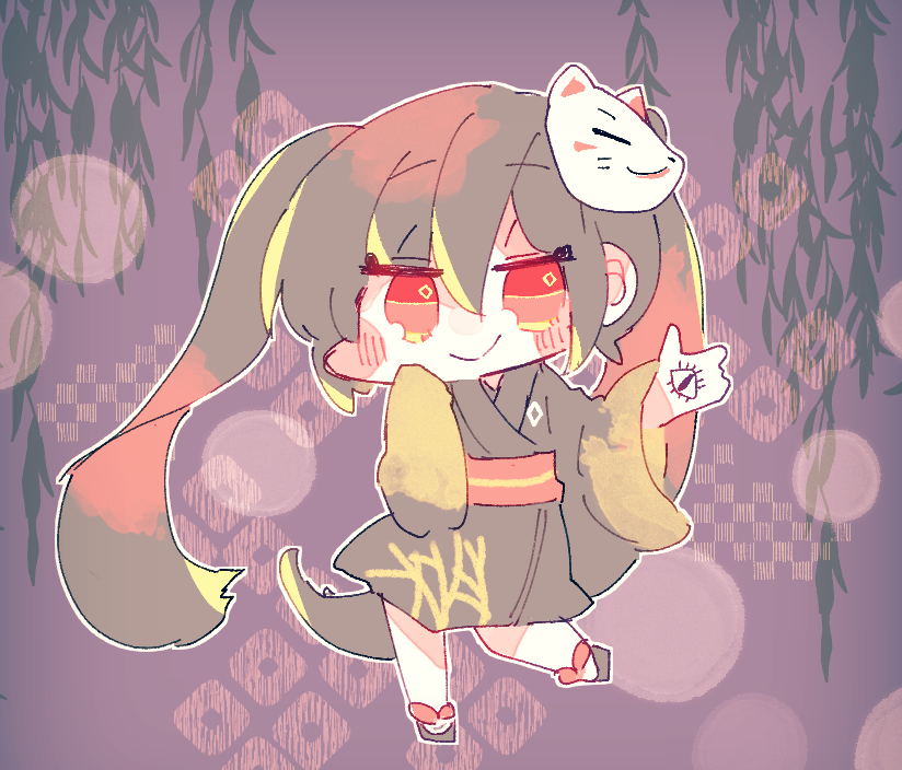 初音ミク 「らせつ 」|皐月うさぎのイラスト