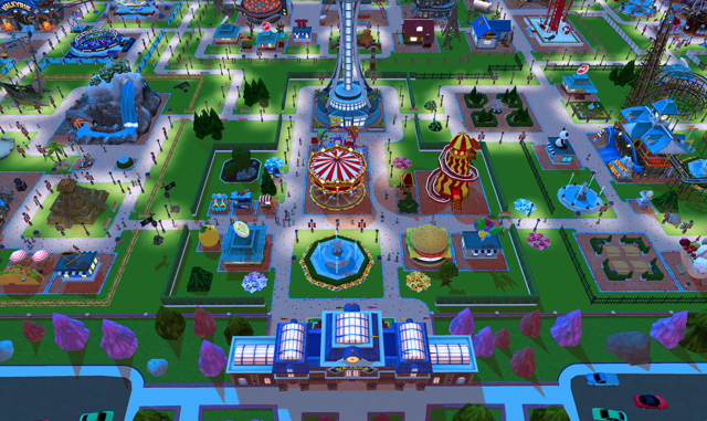 RCT_Touch's tweet photo. Night time theme park > Day time theme park! 🌙🎢✨ #RCTTouch #RollerCoasterTycoon https://t.co/L4SgBLrspP https://t.co/iJYcgY7GEz
