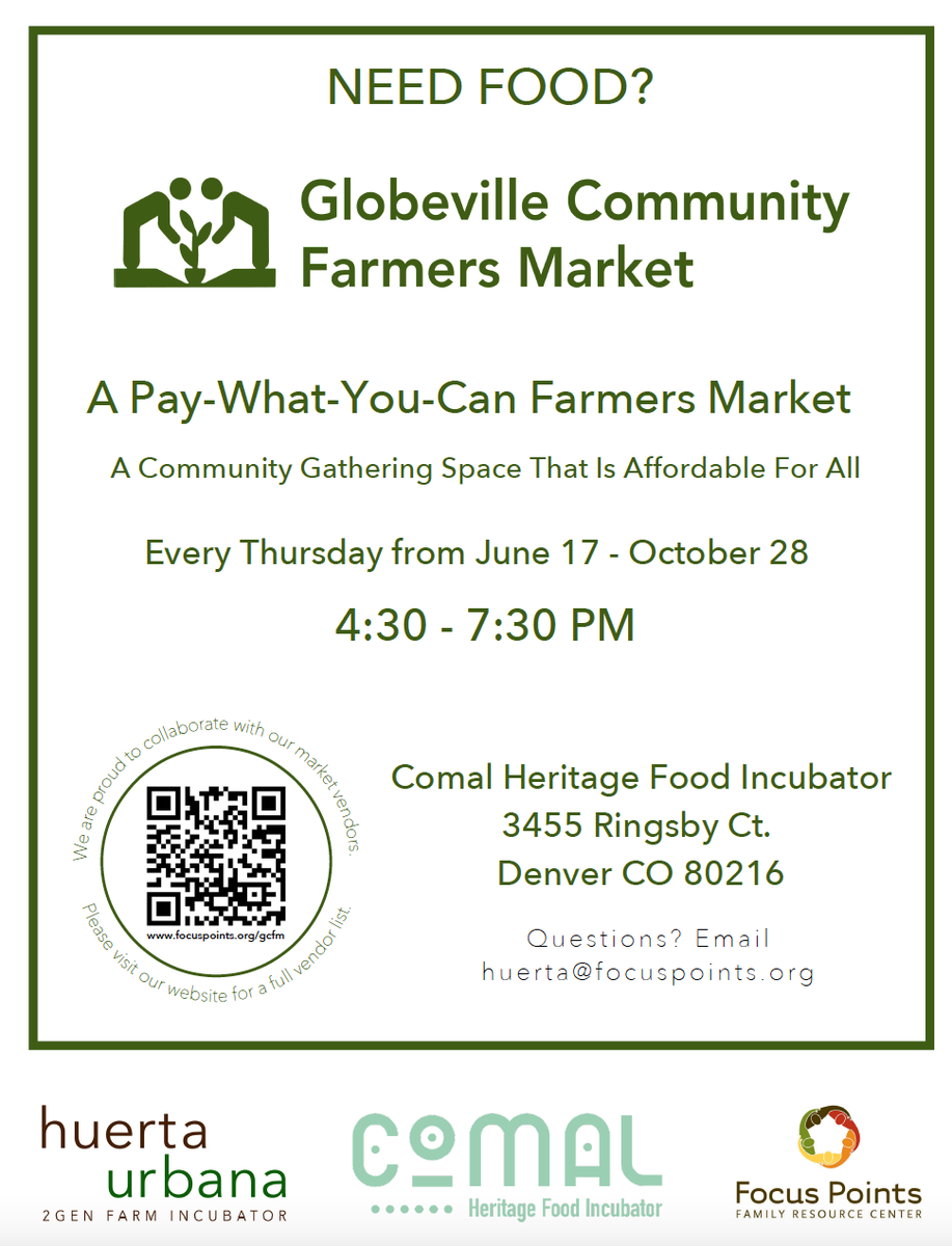 MetroCaring's tweet photo. Metro Caring community member Juan will be selling produce there all summer!
🍅🍆🥒🌶️
#farmersmarket #globeville #wearemetrocaring https://t.co/DV1y2GiGR1