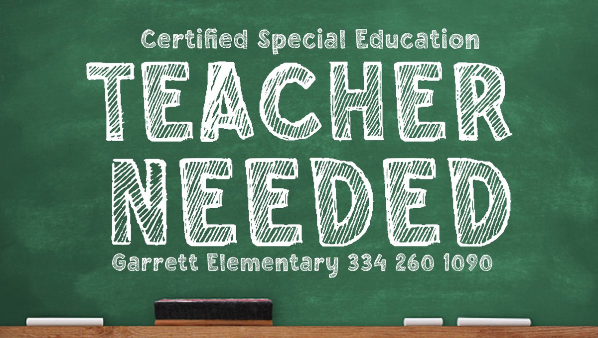Are you a certified special education teacher and looking for a job in an amazing elementary school environment for the 2021-2022? We are the place for you! Interested applicants should apply online and call the school office at (334)260-1090!   #GoGators | #StriveForGreatness