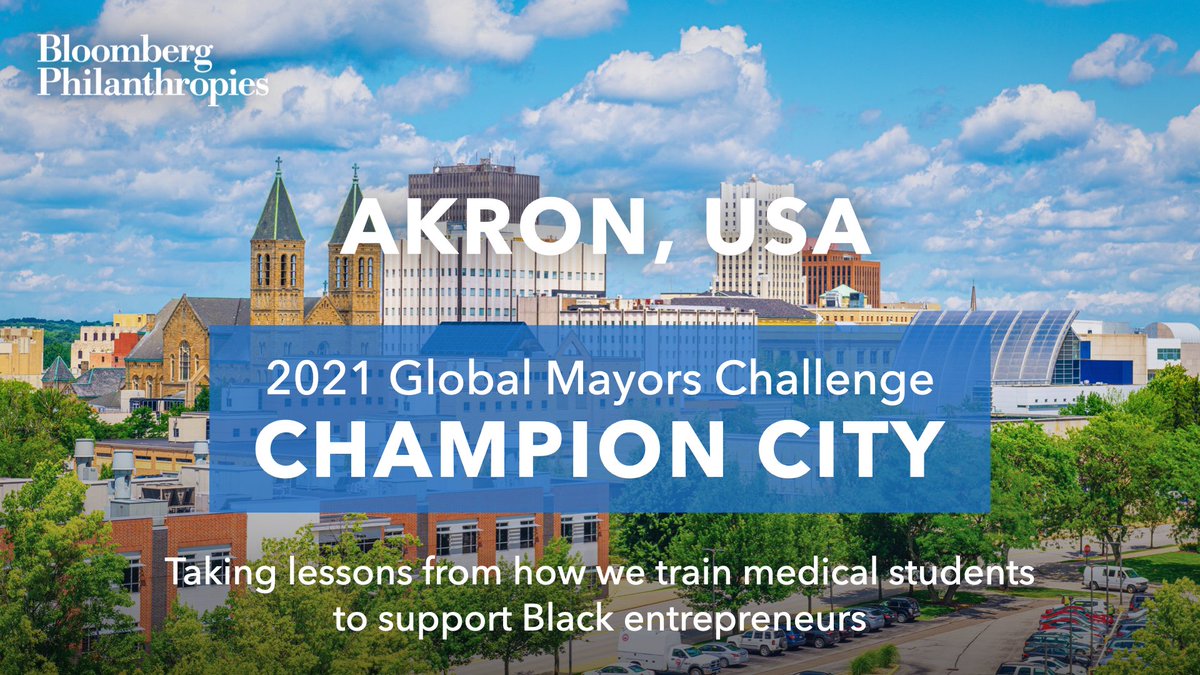 On this week’s  #GOPCThread, we’ll take a look at one of the two  #Ohio cities selected as a champion city for the  @BloombergCities  #MayorsChallenge