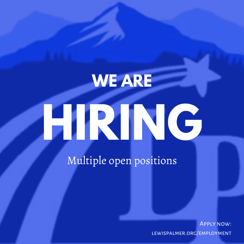 LewisPalmer38's tweet photo. If you are searching for a rewarding, meaningful career in education, D38 is hiring for multiple positions! Open positions include athletic coaches, custodians, teachers, nutritional services, bus drivers, paras, attendance clerks, and more. Apply here: https://t.co/H1AhnjIIud https://t.co/pM663MmnWY