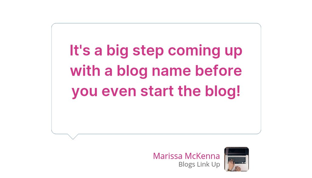 blogslinkup's tweet image. By naming your blog in this way, you can use your name and still give people an idea of what your blog is about.

Read the full article: What Should I Name My Blog? How to Choose a Blog Name
▸ lttr.ai/jMev

#blogging #bloggingtips #beginnerbloggers #Tipsforbloggers