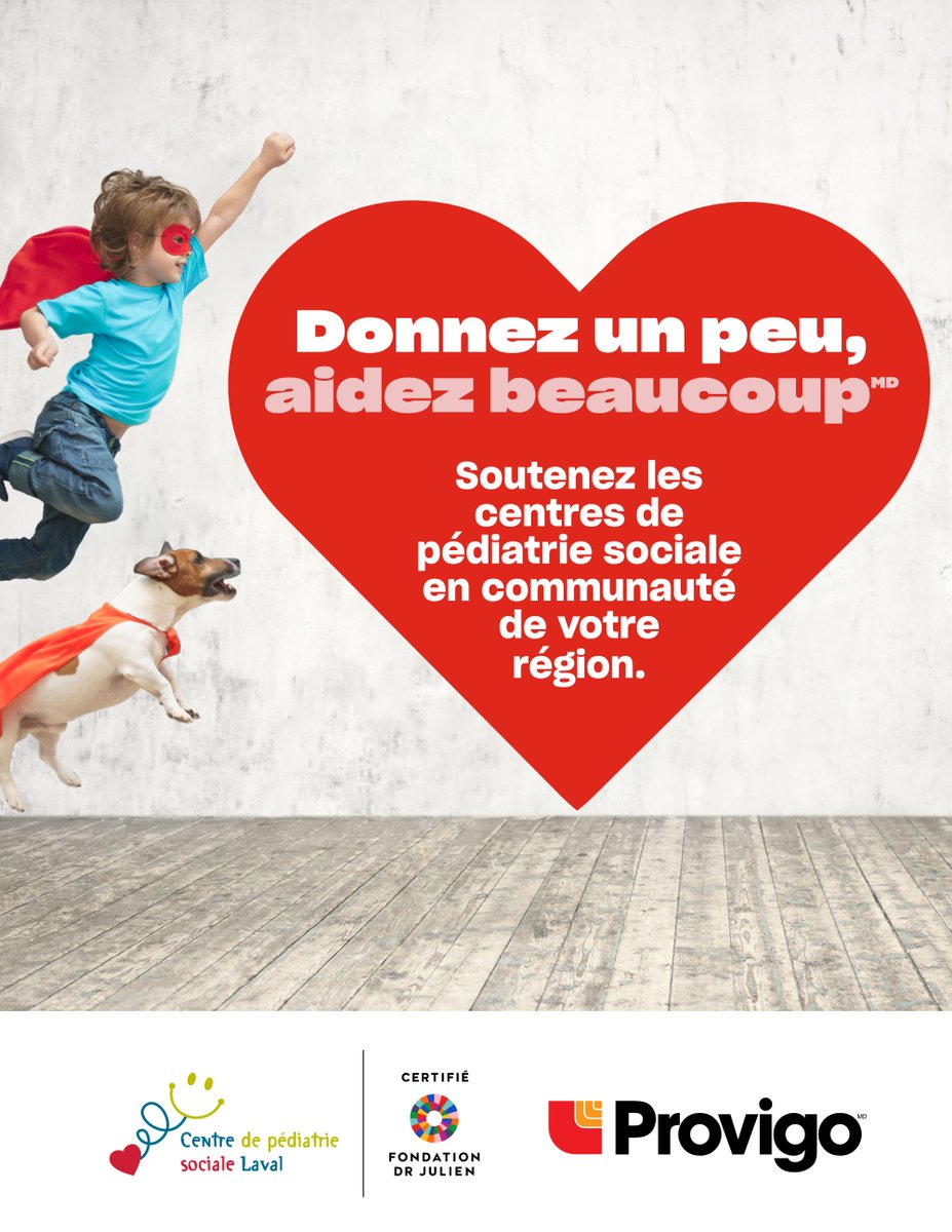 CpsLaval's tweet photo. La campagne est lancée !
Vous pouvez désormais faire un don de 2$ au moment de payer vos emplettes lors de votre prochain passage chez un marchand Provigo participant.
Donnez un peu, aidez beaucoup ! https://t.co/jw3VOxMrB6