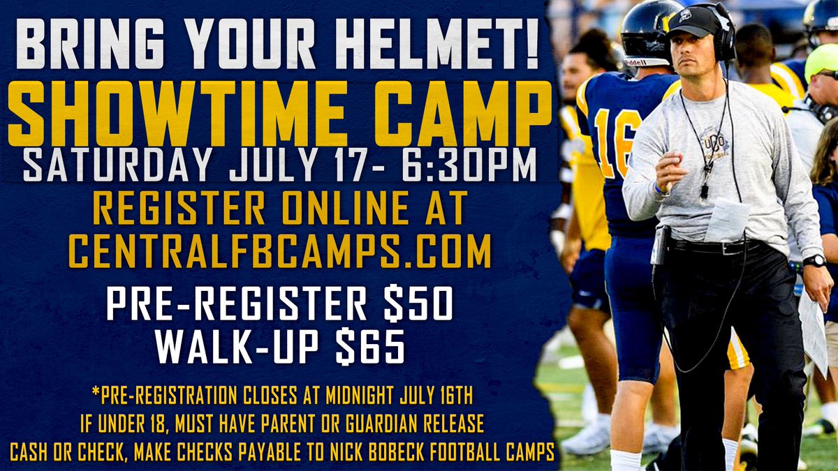 CoachCBolden's tweet photo. Pre-registration is still open for our Showtime Camp on Saturday so sign up if you haven’t already!! 
Show up and show out!!! 

****ALSO DON’T FORGET TO BRING YOUR HELMET!!! https://t.co/fYyXXLNmru