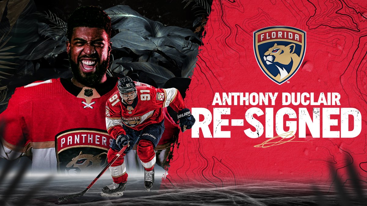 The Duke is back 👑

We’ve re-signed <a href="/aduclair10/">Anthony Duclair</a> to a three-year contract!

📝 » flapanthers.co/duclair7-15