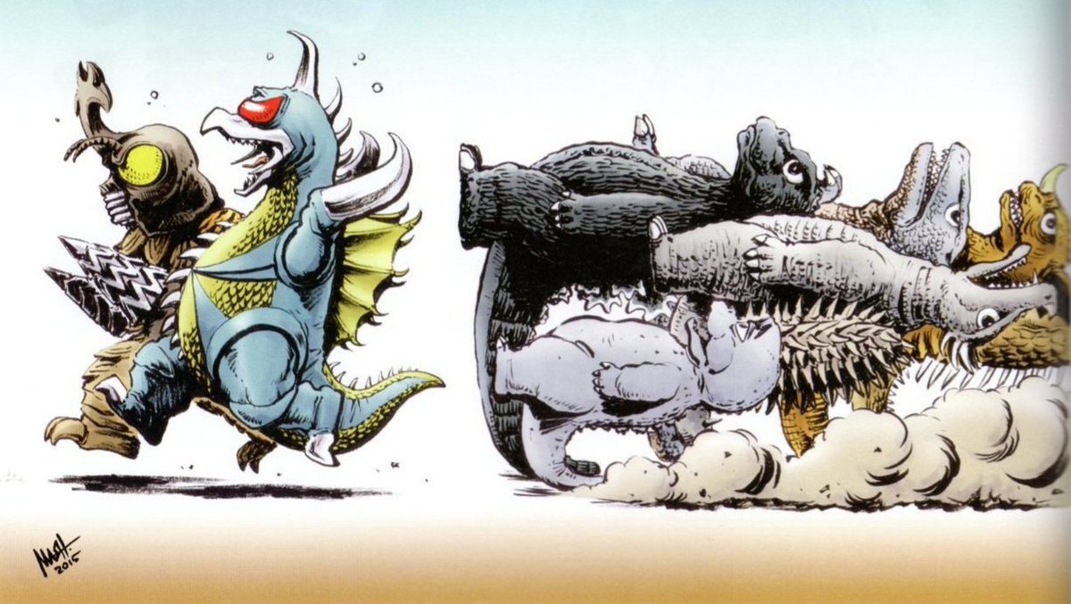 Toho Monsters by Shinji Nishikawa (西川伸司) - 