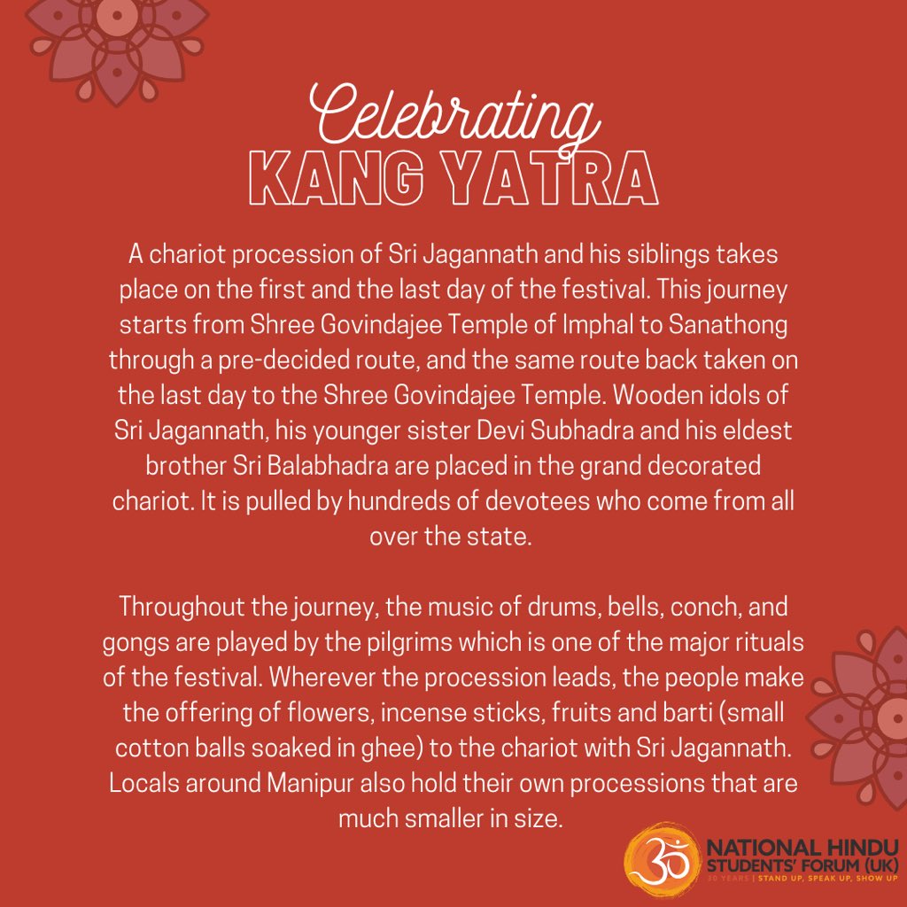 nhsf_uk's tweet photo. Here is a small taste from one of the biggest Utsavs for Meitei Hindus! 🎉 #kangyatra #kangchingba #kangfestival https://t.co/XPuIlUOvgB