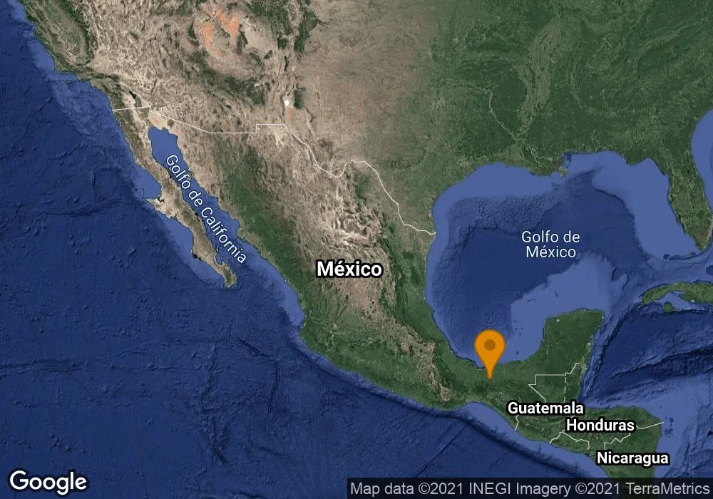 periodicoellide's tweet photo. SSN REPORTA: SISMO 
 Magnitud: 4.2
 Región epicentral: 49 km al SURESTE de  LAS CHOAPAS, VER
 Fecha y hora: 2021-07-15 11:07:03 (tiempo del centro de México.)
 Epicentro (latitud y longitud): 17.56°, -93.82°
 Profundidad: 59 km https://t.co/GnMsTI5oQc