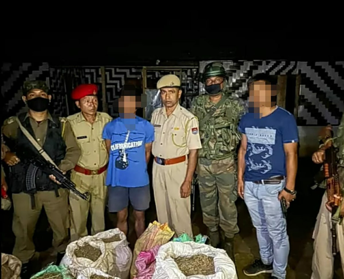 official_dgar's tweet photo. ASSAM RIFLES RECOVER CONTRABAND DRUGS IN ASSAM

Haflong Batallion of Assam Rifles on 14 July in a joint operation with Police apprehended an individual  recovering contraband drugs  including 100 Kgs of Cannabis worth Rs 15 lakhs at Thingji Village, Dima Hasao District of Assam. https://t.co/RQQVWgog2J