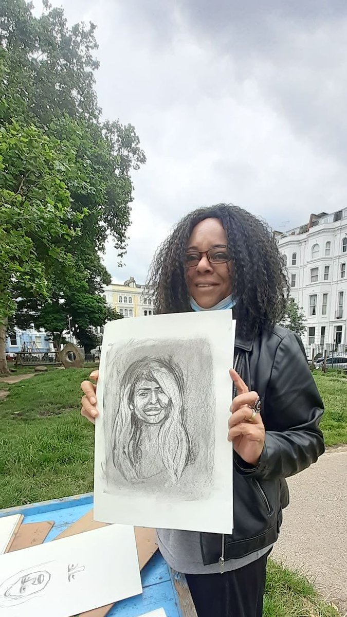 GrasArt's tweet photo. There is a delay in the construction of @portopav but almost there now! But our events have kicked off in Powis Square W11 2BN. Today we had Portraiture &amp; Life Painting. Tomorrow Friday 16 July from 11-3 we have Still Life. Contact Ron for free booking on 0749661991. https://t.co/SxaEtqHU5s