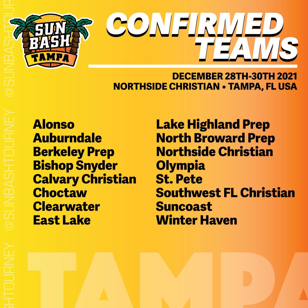 New logo. New slate. 

#SunBash Tampa - Dec. 28-30, 2021

Mark your calendars. Schedule TBA.
