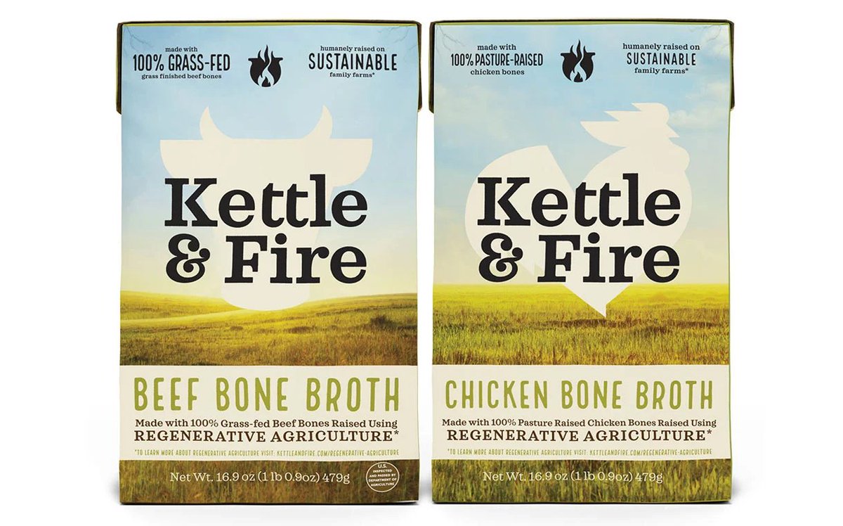 US bone broth brand <a href="/kettleandfire/">Kettle & Fire</a> has launched its first broth made using bones sourced exclusively from #regenerativeagriculture farms. #newproductlaunch
foodbev.com/news/kettle-fi…