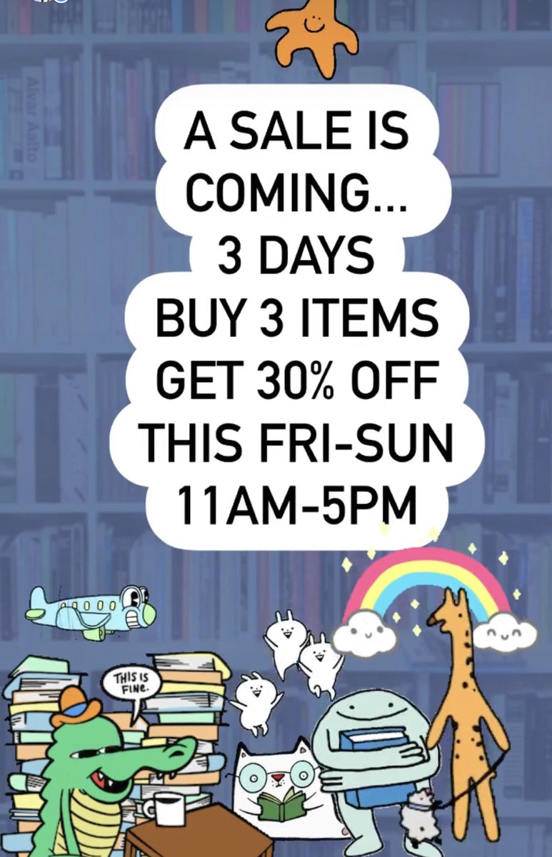 A Sale is Coming....3 Days x 3 = 30% Off  😜  this Fri-Sun July 16-18 buy 3 items and 30% Off Everything, in-store only - hope to see you! mailchi.mp/c9823ffa1fb4/3…