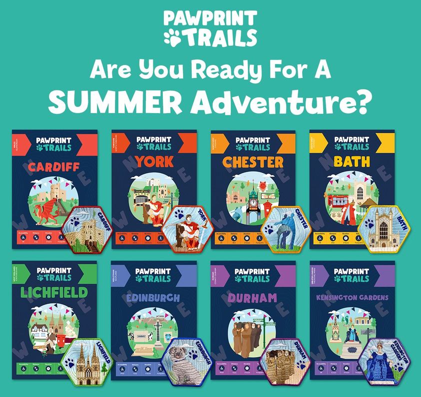 🐾 Clues to solve to keep all the family engaged
🐾 An answer booklet to record your answers (check them on the website when you're done)
Fun for all ages, couples, individuals, families and groups. Browse the first 8 locations here: pawprintfamily.com/trails

2/2