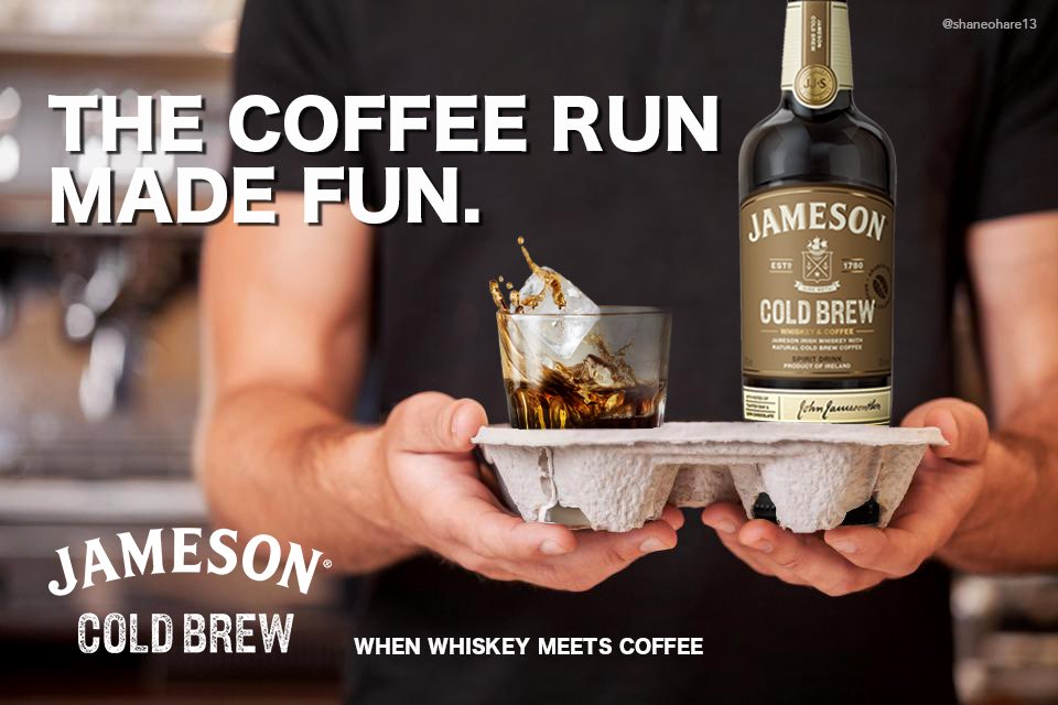 Shane O'Hare (@shaneohare13) on Twitter photo Coffee run anyone? <a href="/OneMinuteBriefs/">One Minute Briefs ⏱️</a> 🥃 Create billboard-style posters which entice coffee lovers and whiskey explorers to try new Jameson Cold Brew #WhiskeyMeetsCoffee <a href="/jamesonwhiskey/">Jameson Whiskey</a> Coffee run anyone? <a href="/OneMinuteBriefs/">One Minute Briefs ⏱️</a> 🥃 Create billboard-style posters which entice coffee lovers and whiskey explorers to try new Jameson Cold Brew #WhiskeyMeetsCoffee <a href="/jamesonwhiskey/">Jameson Whiskey</a>