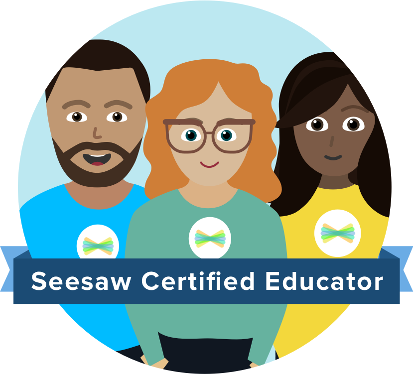 teachwithamouse's tweet photo. I completed my @Seesaw training and am excited for all of the new updates. This will be my seventh year using Seesaw and it just keeps getting better! I can't wait to share all the new things with the teachers!  #teacher  #seesawcertifiededucator  #weseesaw #seesaw https://t.co/Ruj3Bg8yeL