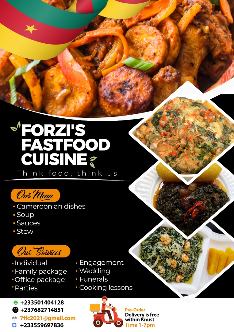 thescisaknust's tweet image. Forzi's FastFood Cuisine. Think food, think us!🤩
#SCISAMarketDay
#KNUST