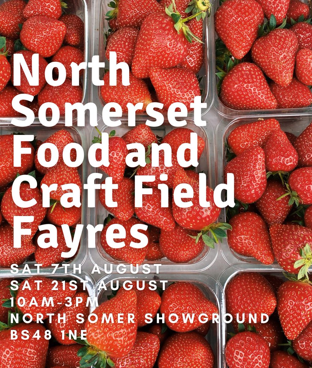 Our latest newsletter welcomes you to two North Somerset Food &amp; Craft Field Fayres this August! 

Join us on Saturday 7th and Saturday 21st from 10am -3pm for even more stalls from South West makers, producers, farmers and craftspeople. 

mailchi.mp/7ac2a8dd4633/a…