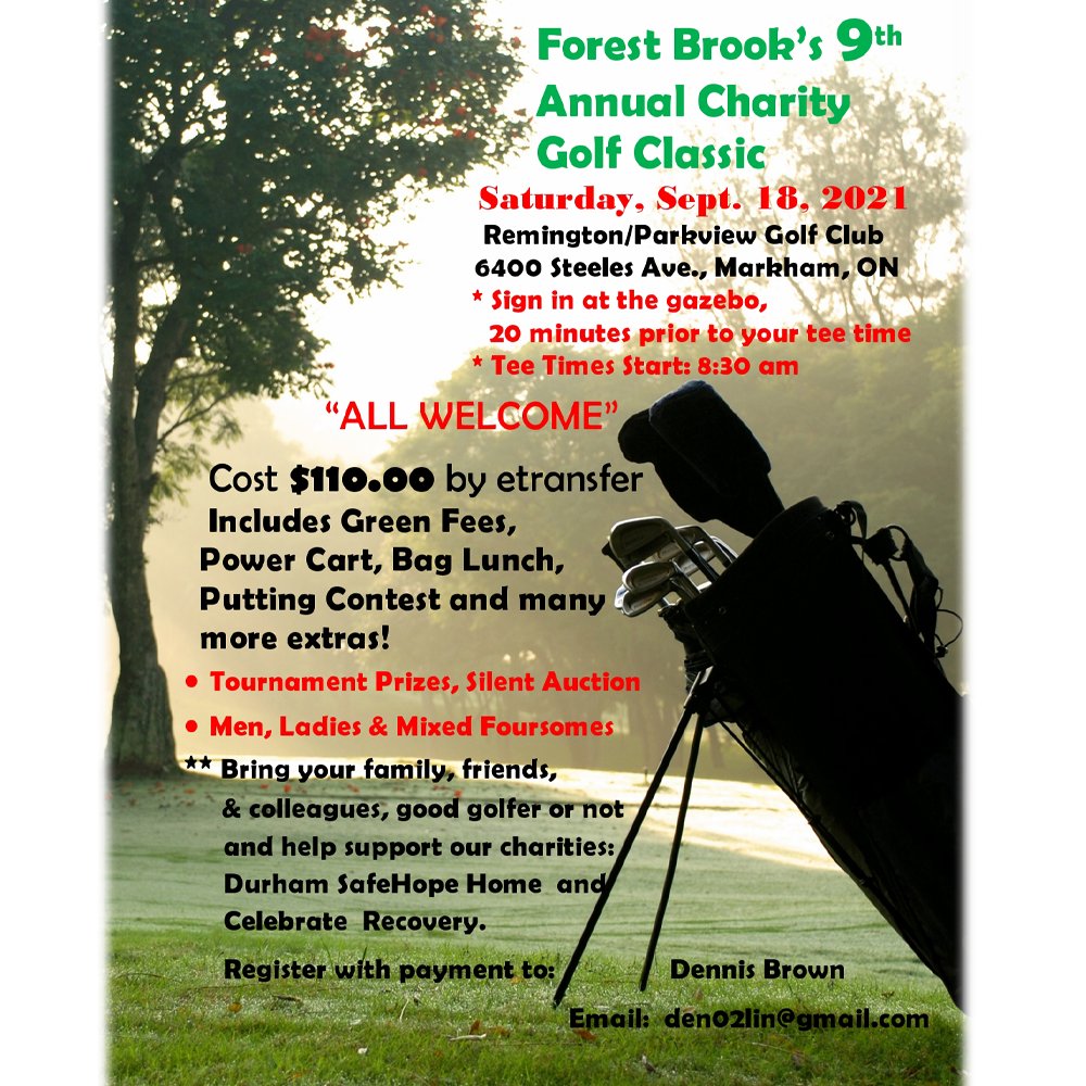 Things are opening up, and MET is going golfing! Saturday September 18th. This tournament supports us and some other great charities supporting HT survivors, so join us and book your foursome with Dennis right away.