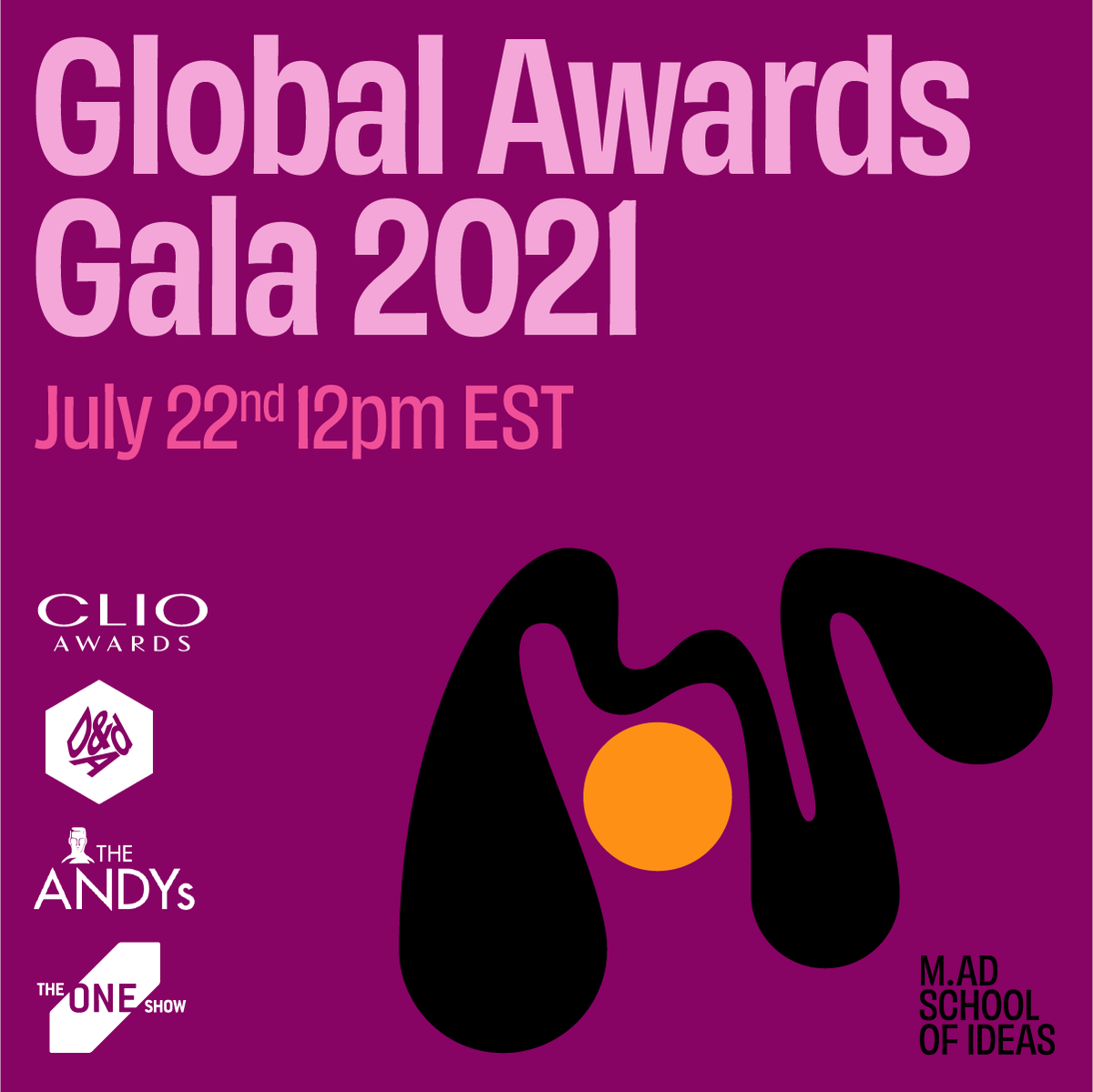 miamiadschool's tweet photo. MAD wins big! 

Join us on July 22nd at 12pm EST as we host the first-ever MAD Global Awards Gala. Come celebrate the brilliant and world-changing creatives from all 15 MAD locations.

Register today: https://t.co/PjVgAD88Qs https://t.co/rpOqHmgW1S