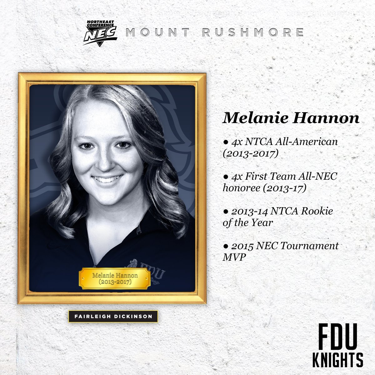 NECsports's tweet photo. The All-Time Northeast Conference Bowling #MountRushmore⛰️👥🎳

💠 Jackie Carbonetto, SHU 

💠 Melanie Hannon, FDU 

💠 Danielle McEwan, FDU 

💠 Erica Perez, FDU 

#necbowl | #NEC40th🎉 https://t.co/VPVc4PdcDg