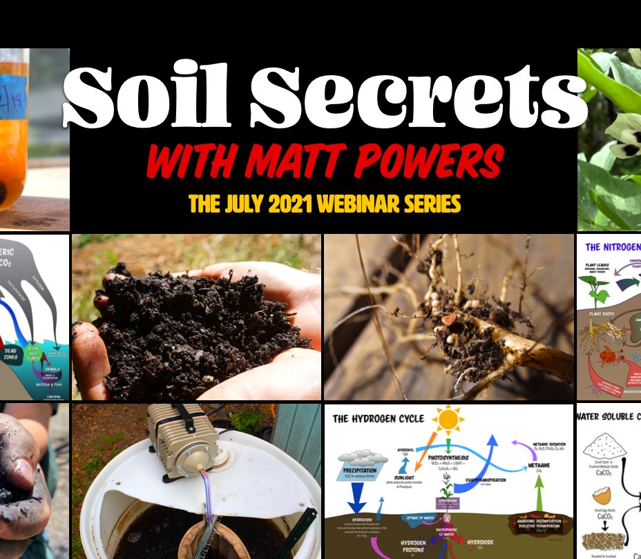 MattPowersSoil's tweet image. TOMORROW is Week 3 of #SOIL SECRETS, the Free Webinar Series: 

Making the Best DIY #Compost &amp;amp; #CompostTea 

Join us LIVE tomorrow or Catch the All the REPLAYS All July:
matt-powers.mykajabi.com/offers/VBPuzob…
