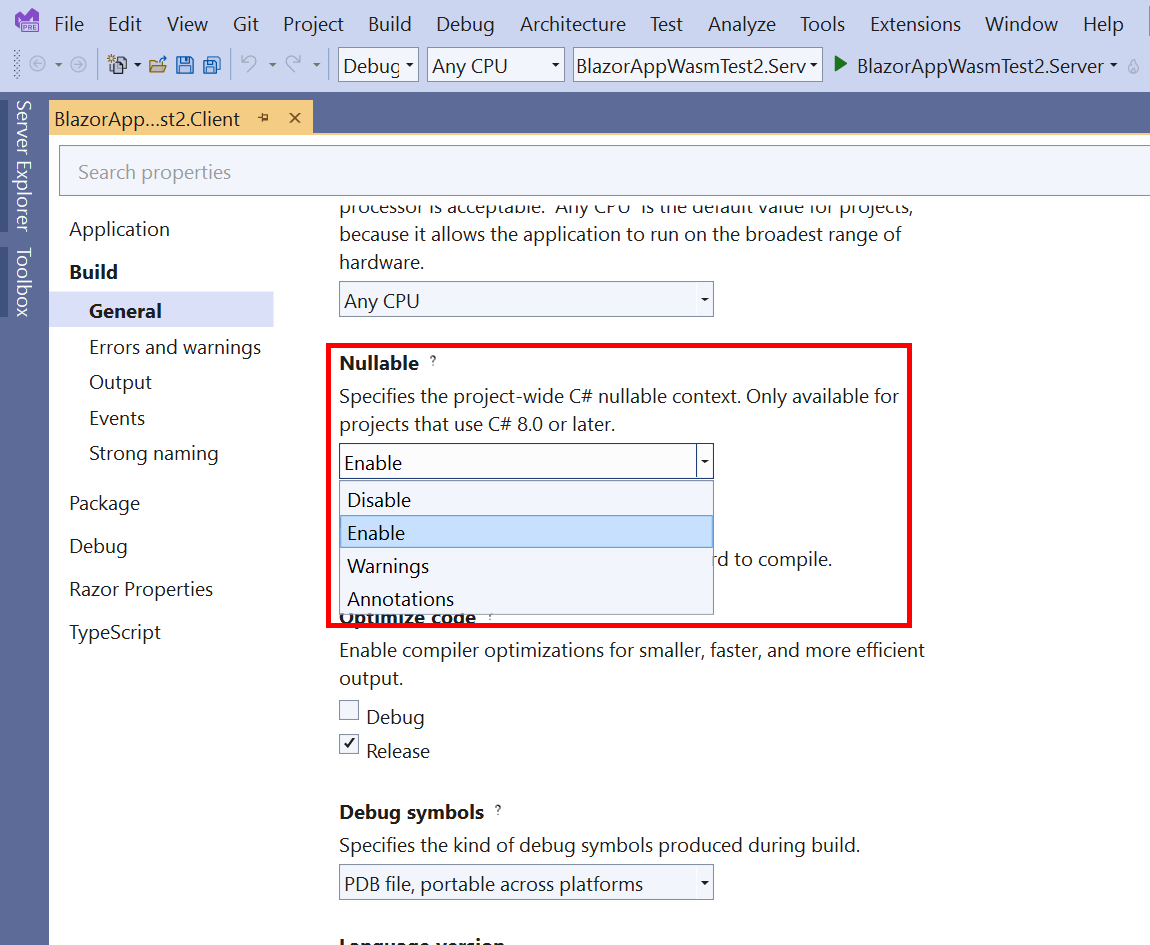 MarkoLohert's tweet image. In @VisualStudio 2022 Preview 2 we can set the project-wide Nullable context for #NullableReferenceTypes in C# in a project’s Properties window. #UI
#VisualStudio2022 #VS2022 #CSharp