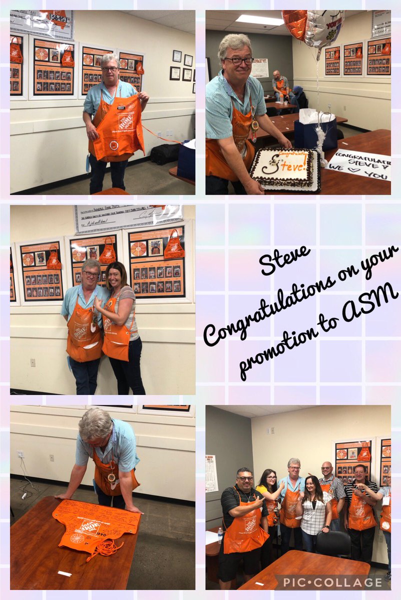 THD 0️⃣4️⃣4️⃣1️⃣ leadership Team and associates are very excited for Steve’s promotion to ASM , you have worked very hard for it and deserve it . We wish you all the best ! <a href="/VernonDay9/">Vernon Day</a> <a href="/THD_Stephanie/">Stephanie Brooks</a> <a href="/thd_steveb/">Steve Bell</a> <a href="/0441Thd/">VOA441THD</a> @DHRM_mjackson <a href="/Tlu090/">Taneshia</a> <a href="/thdrylee1/">Rylee Elliston</a>