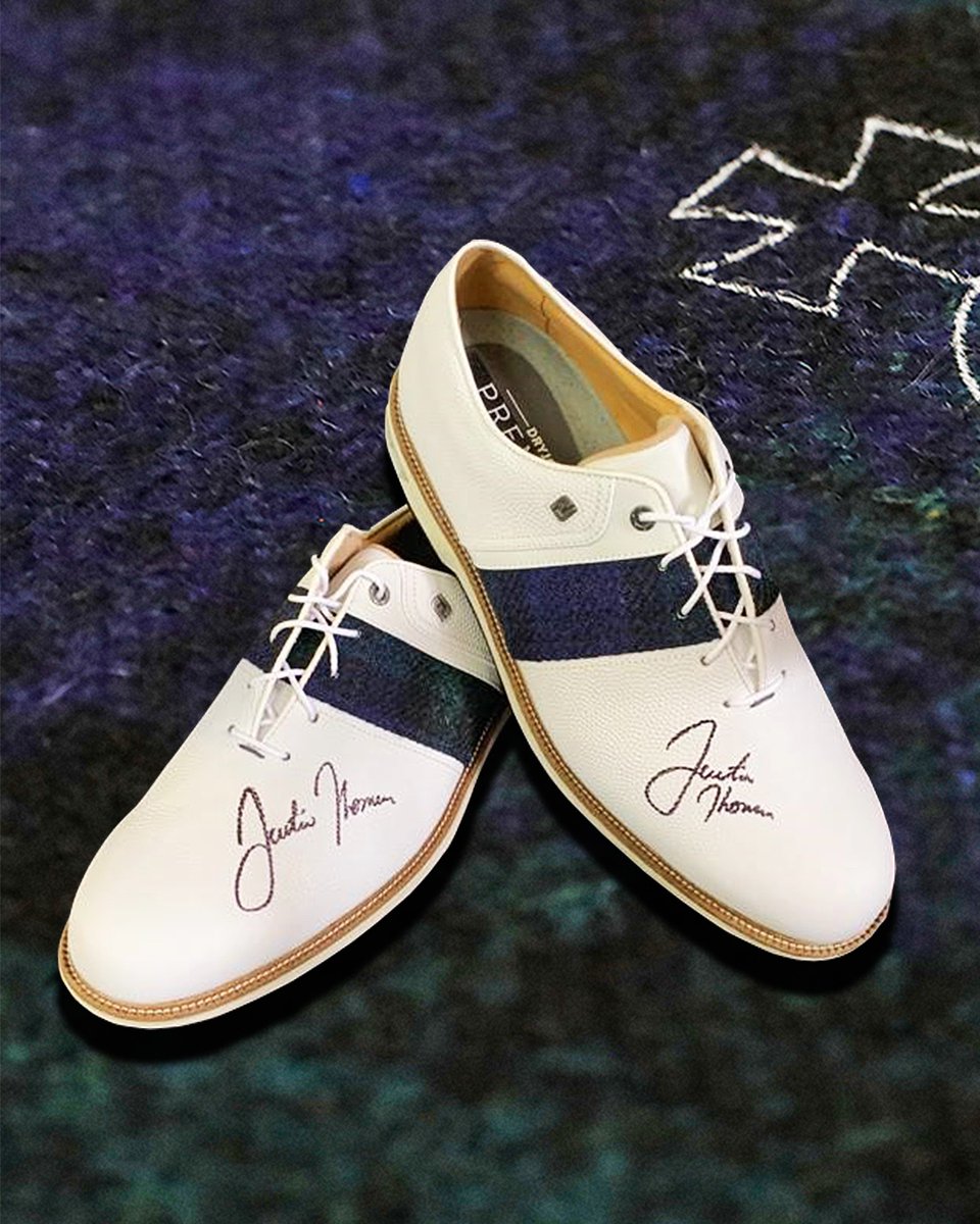 🚨 MAJOR GIVEAWAY 🚨 WIN this exclusive pair of FootJoy x Harris Tweed Premiere Series Shoes Signed by Justin Thomas or a pair in your size 👉 Like, RT, follow us, tag your mates &amp; comment your UK shoe size ⛳ Winner drawn from Twitter or IG or FB on 23/07/21 Good luck!