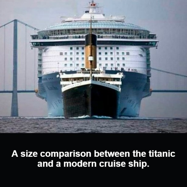 Scary perspective Via: 📷 fouledupfacts #titanic #amazing #brainsharper