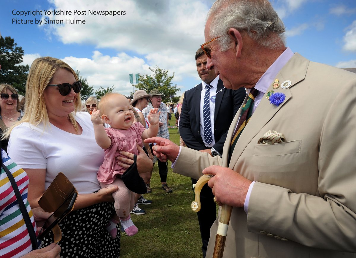 The moment when happy Baby Phoebe met the Prince @greatyorkshow see Fridays @yorkshirepost @IanDayPix  #greatyorkshireshow #GYS2021 #gys #buyapaper #PrinceCharles #Royals