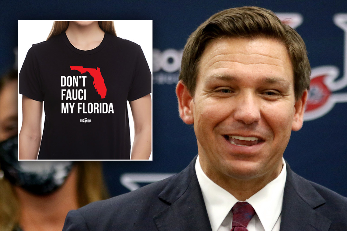 Gov. Ron DeSantis sells 'Don't Fauci My Florida' merch