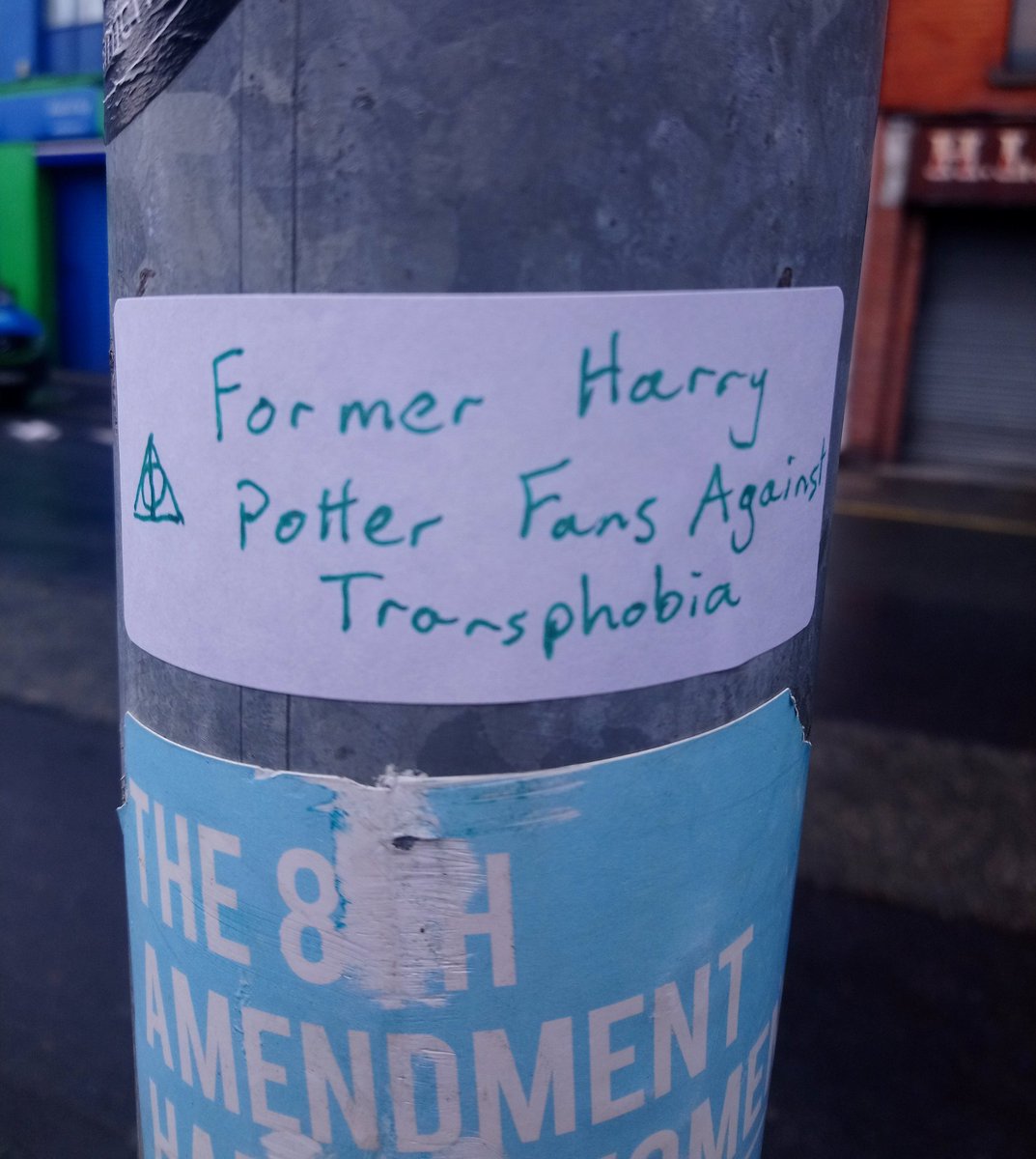 Dublin Stickers Against Transphobia tweet media