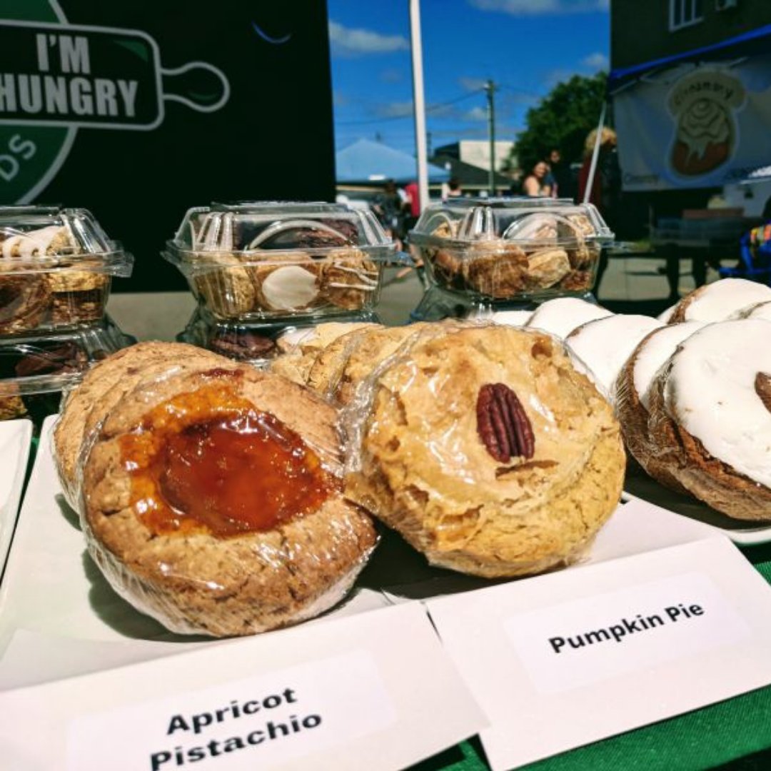 You can now get your oatcake fix at the Market every Saturday with I'm Here &amp; I'm Hungry Baked Goods! Choose from a variety of flavours like Apricot Pistachio, Honey Almond, Peanut butter and MORE 😋!