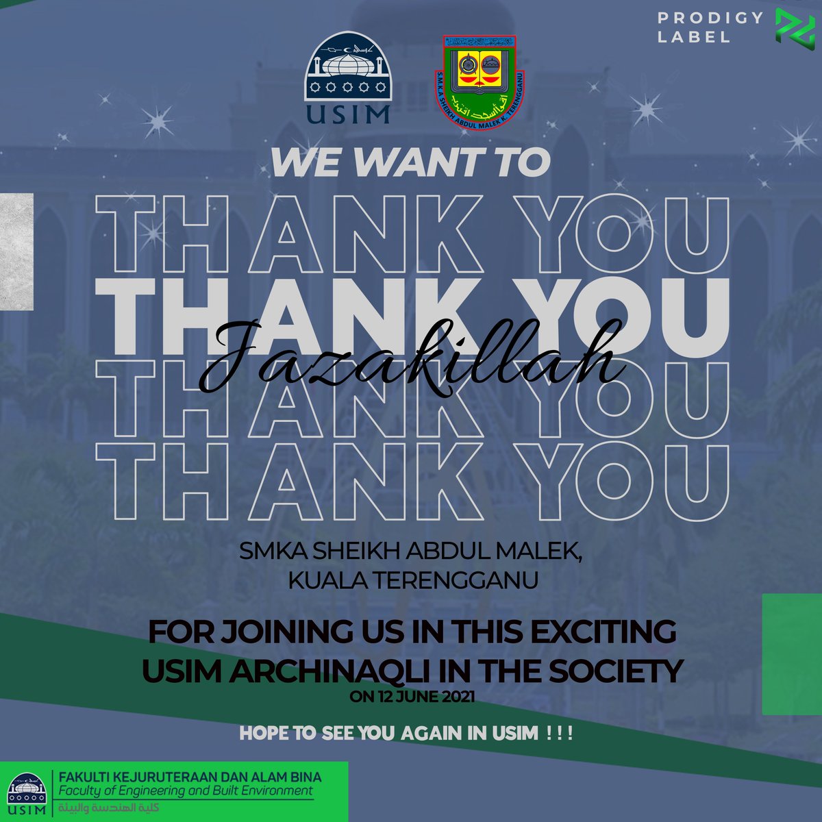 ProdigyLabel's tweet image. Much appreciate to SMKA Sheikh Abdul Malek ☺️✨

Sharing session about Architectural world with SHAMS student 🏛💫