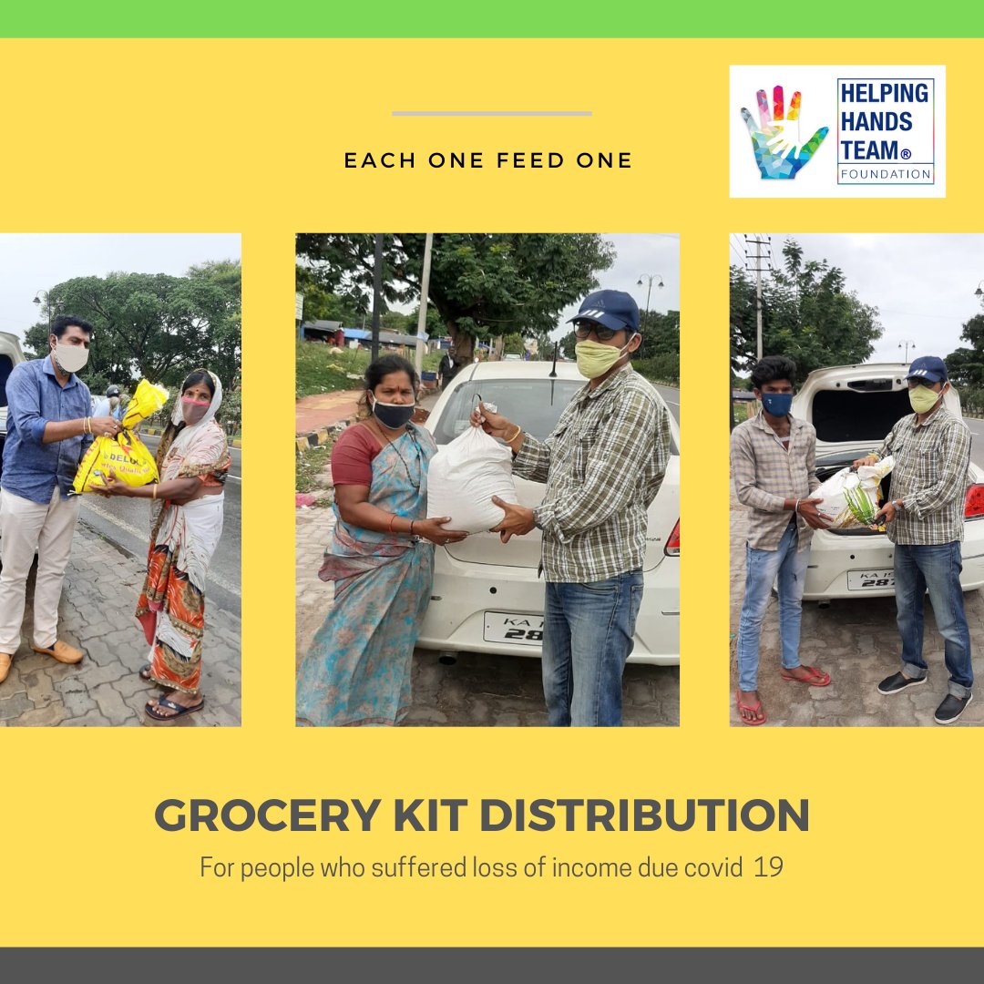 HHTeamOrg's tweet photo. Grocery kit distribution for people who suffered loss of income due to covid -19
Location: Mysore https://t.co/5dGNCRCiec