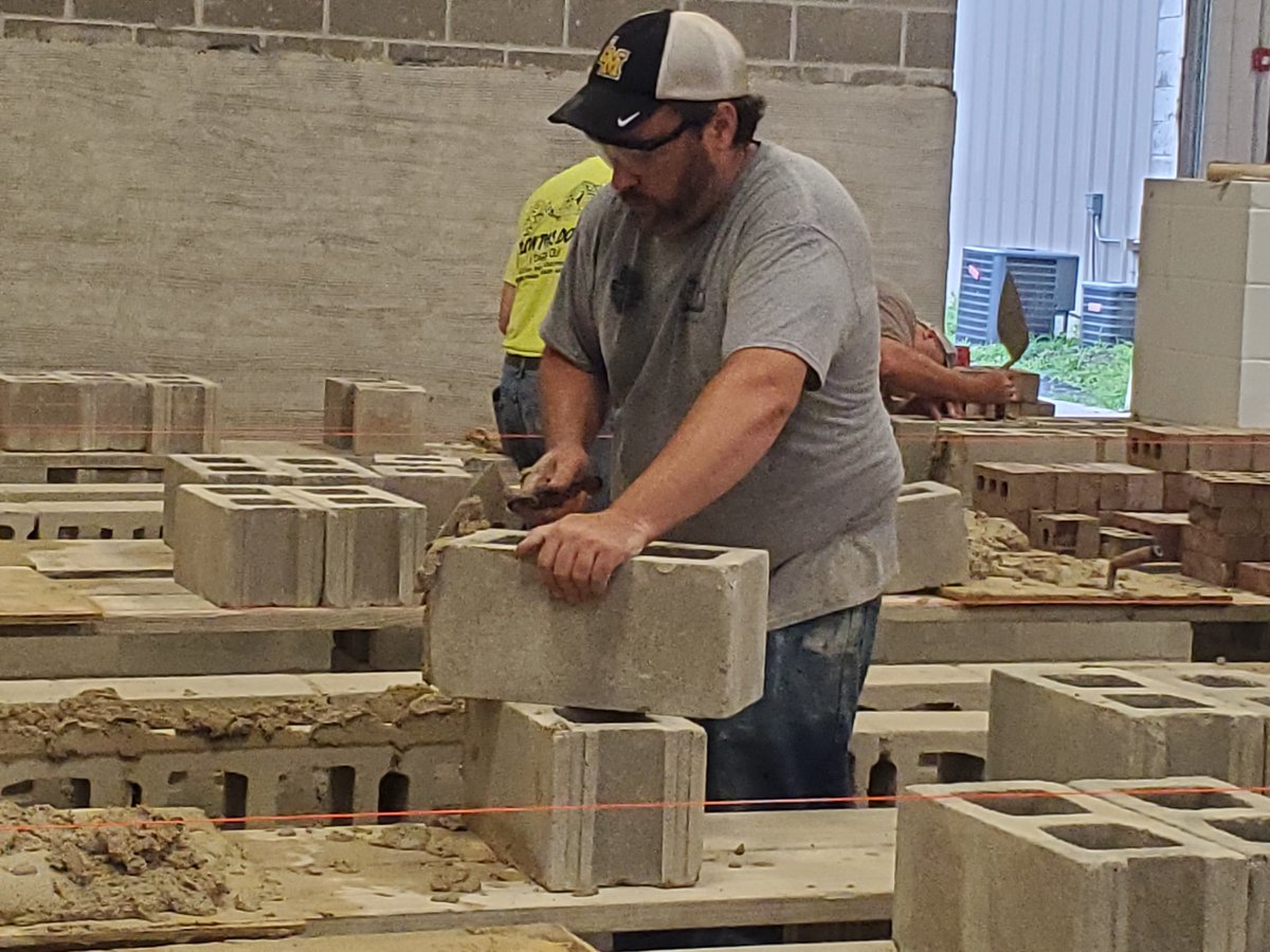 IaMasonry's tweet photo. Our Level 2 professional development training in masonry is underway and the teachers are enhancing their skills to bring into the classroom! #futurebricklayers #masonryiniowa #professionaldevelopmentforteachers https://t.co/7x7ptJhdv1