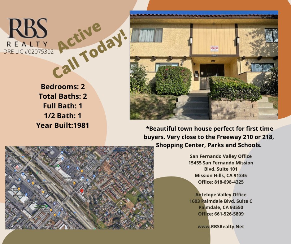 genarorobles's tweet photo. RBS REALTY
Here to help give us a Call or send us an Email for
more information.
Start your Journey to Home Ownership 🏠
Follow -- @rbs.realty
Email : avteam@genarorobles.com
Website: https://t.co/qR4yEUgwVf
Our Team is here to Help!
Direct: 818-355-3222 https://t.co/aVohR5KTpp