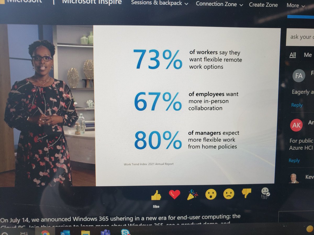 karenpenticost's tweet photo. Windows 365 the new era
#msinspire2021 #envisiontech #microsoftpartner
#hybridworkplace #collaboration https://t.co/ubU3KWm3QP