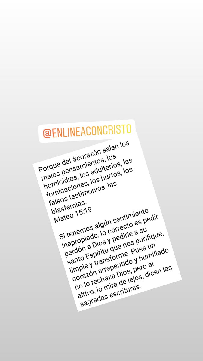 BerroaTorrez's tweet photo. Sobre toda cosa guardada, guarda tu #corazón; Porque de él mana la vida.
Proverbios 4:23

Cada día debemos orar al Padre para que guarde nuestro #corazón, del rencor, odio, envidia, amargura etc. Porque un #corazón marchitado no puede ser usado por Dios.

🙇‍♀️ corazón para Cristo https://t.co/8ZEim7R4vZ